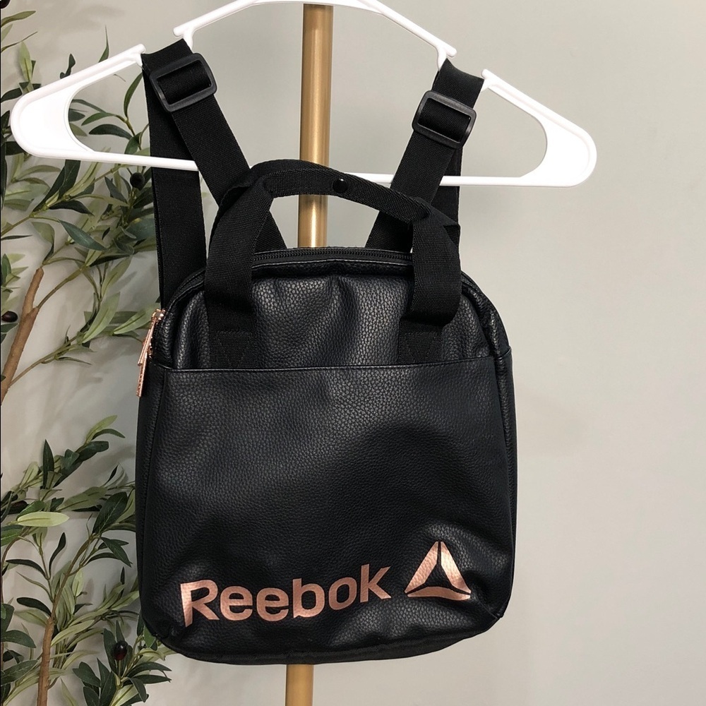 Reebok Black and Gold Mini Backpack